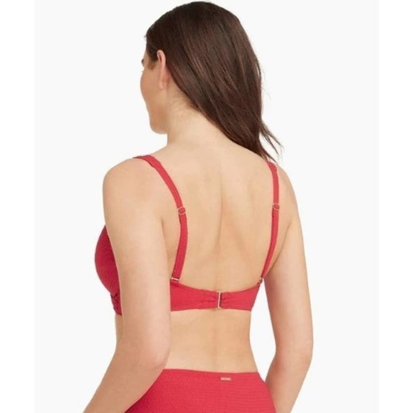 Sea Level Messina Cross Front Multifit Red Swimsuit Bra Size 6 NWT- MSRP $84.95 - Picture 3 of 10